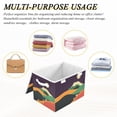 thumbnail image 6 of Yayeee Collapsible Cube Storage Bin with Lid Fabric Closet Decorative Basket with Handles, Purple Mountain, 6 of 7