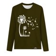 thumbnail image 4 of GERsome Womens Casual Loose Fit Shirts Long Sleeve Comfy T-Shirts Pullover Sweatshirts, 4 of 4