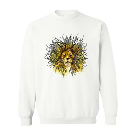 Ethnic Lion Design. Sweatshirt Men -Image by Shutterstock, Male Large