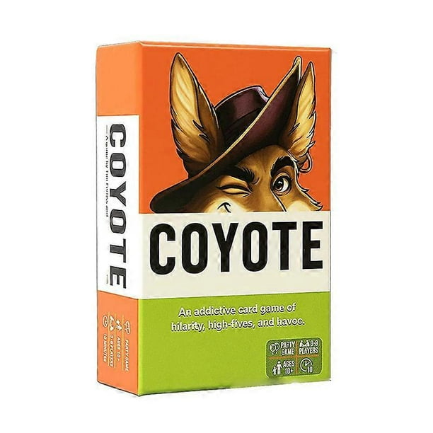 Coyote Party Game, Coyote Party Card Game, Fast-Paced Bluffing Card Game for Family Game Night 3-8 Players