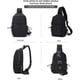 thumbnail image 4 of Crossbody Sling Bag Backpack With Adjustable Strap,black, 4 of 4