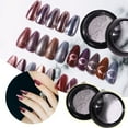 WalGRHFR Nail Puffs Nail Highlighter Powder Quicksand Effect