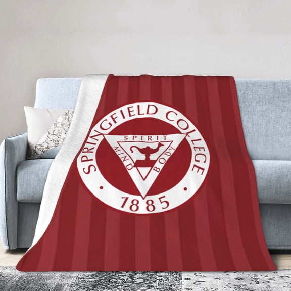 Springfield College Ultra-Soft Micro Fleece Blanket Multi-Size Flannel Blanket