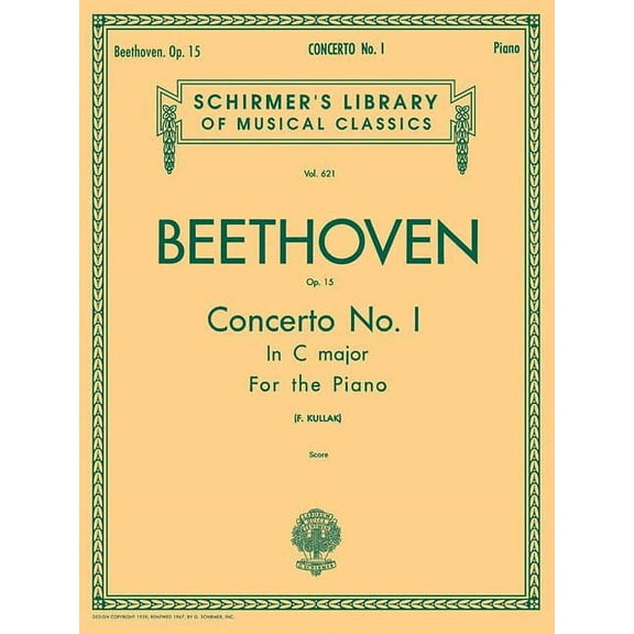 Concerto No. 1 in C, Op. 15: Schirmer Library of Classics Volume 621 National Federation of Music Clubs 2014-2016 Piano Duet (Paperback)