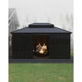 thumbnail image 7 of Gaderth 12x16 ft Hardtop Gazebo Sunroom,All-Season Outdoor Room with Aluminum Frame,Enclosed Patio Solarium with Polycarbonate Sliding Doors & Double Roof for Backyard,Deck,ship in 10 boxes, 7 of 7