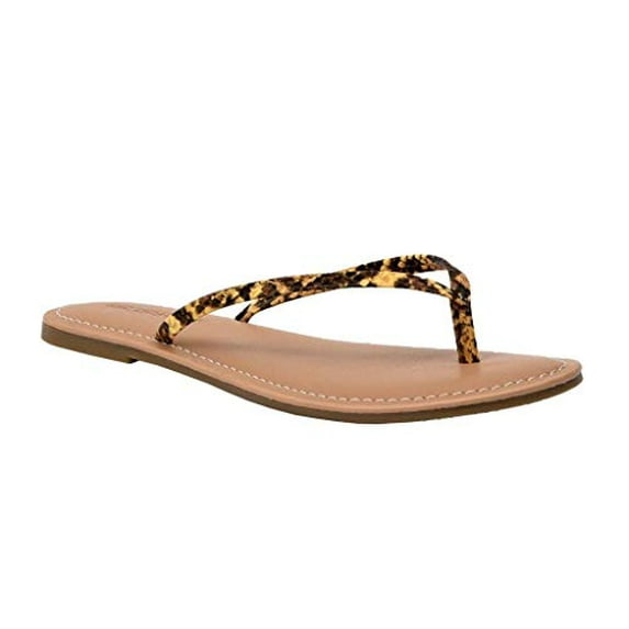 CUSHIONAIRE Women's Cora Flat Flip Flop Sandal with +Comfort
