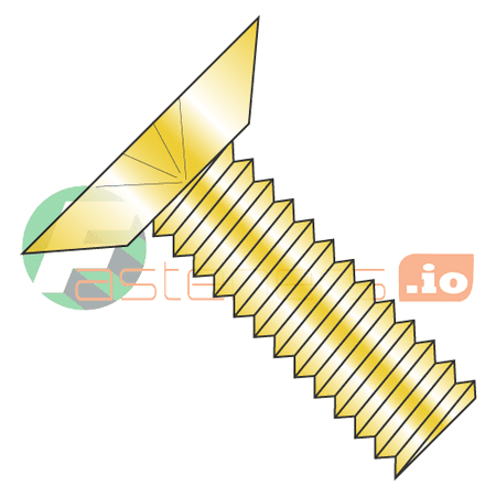 

10-24 x 1/4 Machine Screws / Phillips / Flat Undercut Head / Steel / Zinc Yellow (Quantity: 10 000 pcs)
