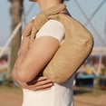 thumbnail image 3 of CAILDANL Straw Clutch Purse Bow Summer Beach Bag Dumpling Evening Handbag, 3 of 8