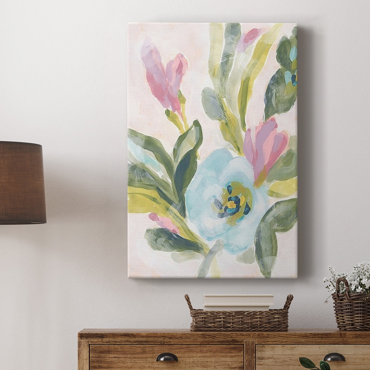 Floral Breeze Fresco II Premium Gallery Wrapped Canvas - Ready to Hang