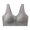 Purple, variant on BRGZLK Women Front Button Bras Everyday Sports Bras Fashion Floral Print Convenient Snap Comfort Wireless Lift Breathable Embossed Jacquard Bras Black XXXL