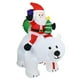 thumbnail image 1 of Papá Noel inflable navideño de 6.5 pies monta un oso polar Leyfeng  Decoración navideña, 1 of 7