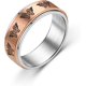 thumbnail image 5 of (Negro+Plata+Oro+Oro Rosa) Anillo giratorio giratorio - Joyería de mariposa retro - Anillo giratorio de acero inoxidable, 5 of 5