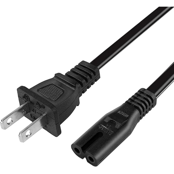 xixishop Power Cord Compatible with Canon Pixma MX922 MX492 MX490 MX922 MX452 MX532 MG2420 MG2520 MG2522 MG2920 MG2922 MG7520 G4210 MX522 TS3122 TS3522 2 Prong Printer Replacement AC Power Cable