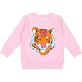 thumbnail image 2 of Inktastic Tiger Head Toddler Sweatshirt, 2 of 4