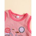 thumbnail image 4 of Bagilaanoe 2pcs Toddler Baby Boy Short Pants Set Cartoon Embroidery Sleeveless  Tank Tops + Shorts 6M 12M 18M 24M 3T Kids Casual Summer Outfits, 4 of 9