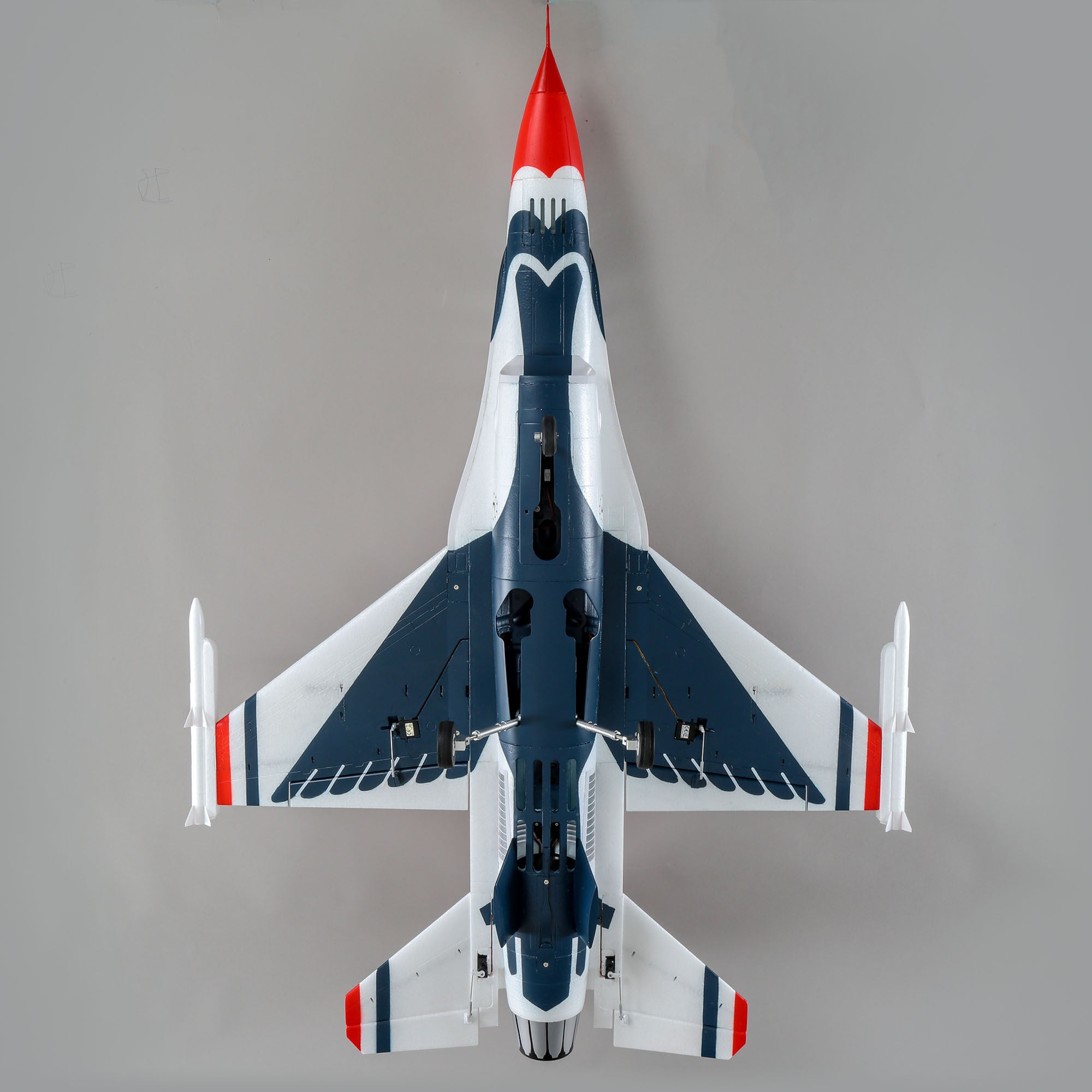 E-flite RC Airplane F-16 Thunderbirds 70mm EDF BNF Basic (Transmitter,  Battery and Charger not Included) with AS3X and Safe Select, EFL78500