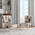 thumbnail image 2 of Designart "Geometric Metamorphosis Colorful Suprematism" Chaise d'Appoint Abstraite Multicolore - Fauteuil Moderne pour Chambre, 2 of 7