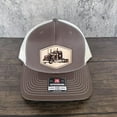 thumbnail image 3 of Semi Truck Hat, Leather Patch Trucker Hat, Richardson 112 Cap for Drivers, Big Rig Hat, Gift for Truckers, 3 of 5