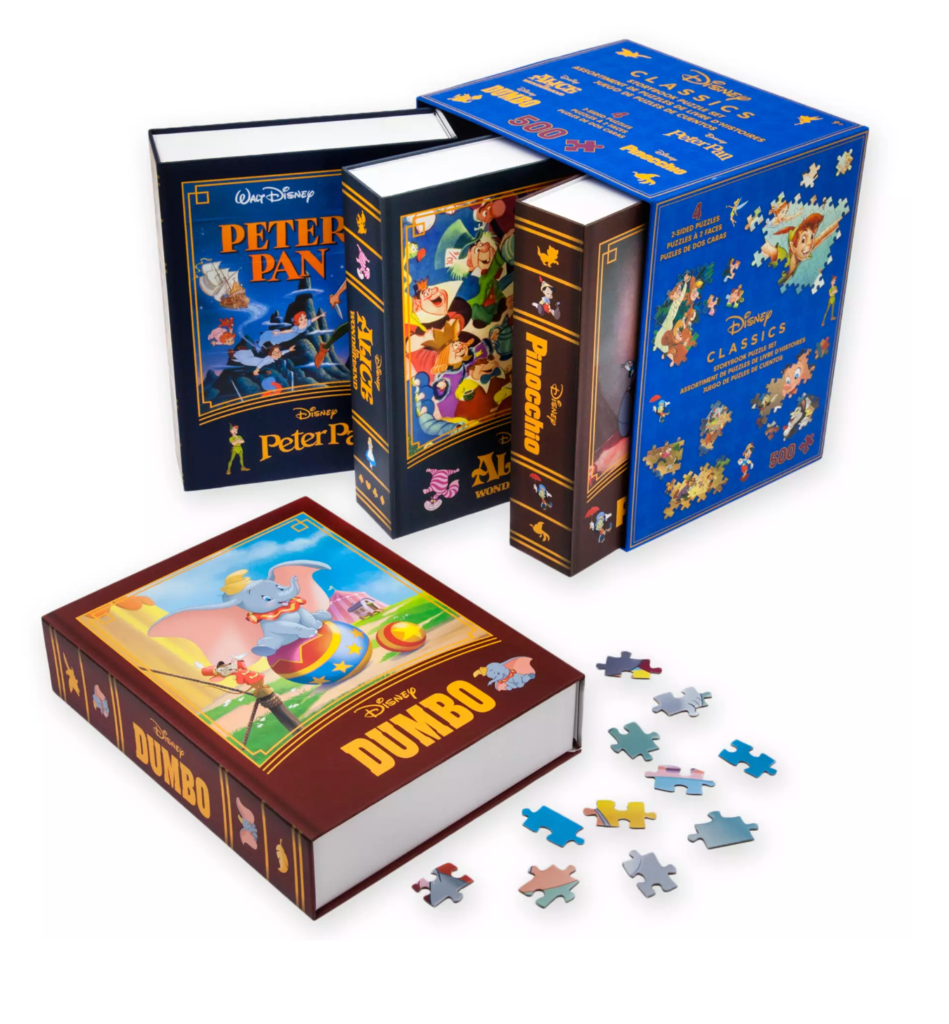 Disney Parks Storybook 4-Pack Peter Pan Alice Dumbo