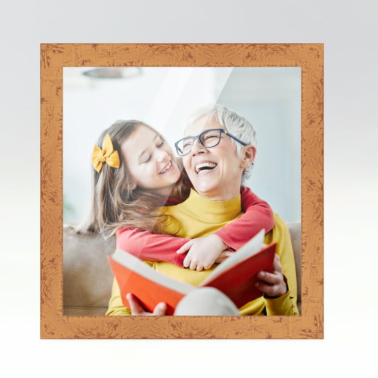 30x30 Frame Beige Real Wood Picture Frame Width 1.25 inches, Interior  Frame Depth 0.5 inches