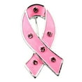 thumbnail image 1 of Women Pink Ribbon Brooch Pin Decorations Celebration Charity Hats Backpack Lapel, 1 of 8