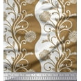 thumbnail image 1 of Soimoi polyester Crepe Fabric Leaves & Dahlia Floral Print Sewing Fabric Yard 42 Inch Wide, 1 of 3