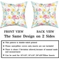 thumbnail image 5 of Pink Flamingo Throw Pillow Covers Set of 2 Square Pillow Cases Home Decorative Pillowcase or Bed Couch Sofa Living Room 18 x 18 inch, 5 of 6