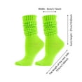 thumbnail image 4 of Socks for Women Slouch Scrunch Long High Tube Socks Stretchable Knee High Socks Thick Winter Warm Cozy Casual Fun Socks for Women, 4 of 4