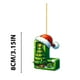 thumbnail image 4 of pstuiky Colgante navideño acrílico 2D con forma de árbol de Navidad y 26 letras. Regalo decorativo para fiestas navideñas familiares., 4 of 4