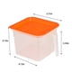 thumbnail image 3 of Xihbxyly Caja de Almacenamiento de Plástico, Diseño de Tapa Transparente, Organizador Multiusos, Apilable para Cocina y Despensa, Solución de Almacenamiento para Refrigerador, Asas de Fácil Agarre, T, 3 of 7