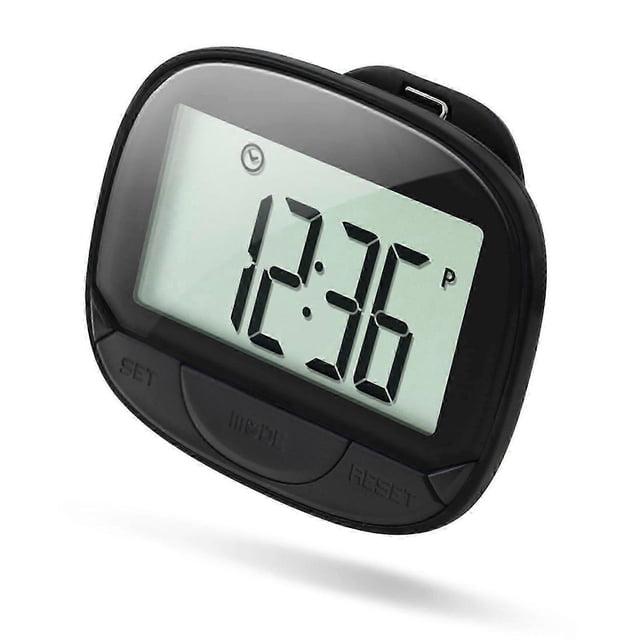 Multi-functional Step Counter 3D Pedometer with Clip for Fitness Tracker for Tracking Steps / Walking Distance / Calories Portable Fitness Monitor wit