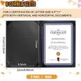 thumbnail image 2 of Funda para certificado Tenare Leather, 8.5 x 11 pulgadas, color negro, 3 unidades, 2 of 7