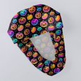 thumbnail image 6 of Halloween Working Hat Pumpkin Scrub Caps for Women Adjustable Surgical Caps Nurse Headwear Props, 6 of 6