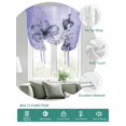 thumbnail image 2 of Purple Floral Tie Up Curtains for Windows 54 Inch Length Balloon Curtains Kitchen Adjustable Balloon Window Shade Vintage Botanical Gradient Pastel Painting Tie Up Bathroom Curtain Window 42"x54", 2 of 6