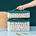 thumbnail image 2 of Caja de almacenamiento portátil para bolas de masa de gran capacidad, caja de almacenamiento combinada de múltiples capas con temporizador, caja de wonton para refrigerador de cocina, 2 of 6