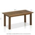 thumbnail image 5 of Furinno FG16504 Tioman Hardwood Outdoor Coffee Table, 5 of 5