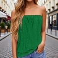 thumbnail image 2 of SHenli Built In Bra Tank Tops for Women Rolled Loose Camisole Sleeveless Gauze Shirts Boho Floral Casual Basic Tee Green L, 2 of 6