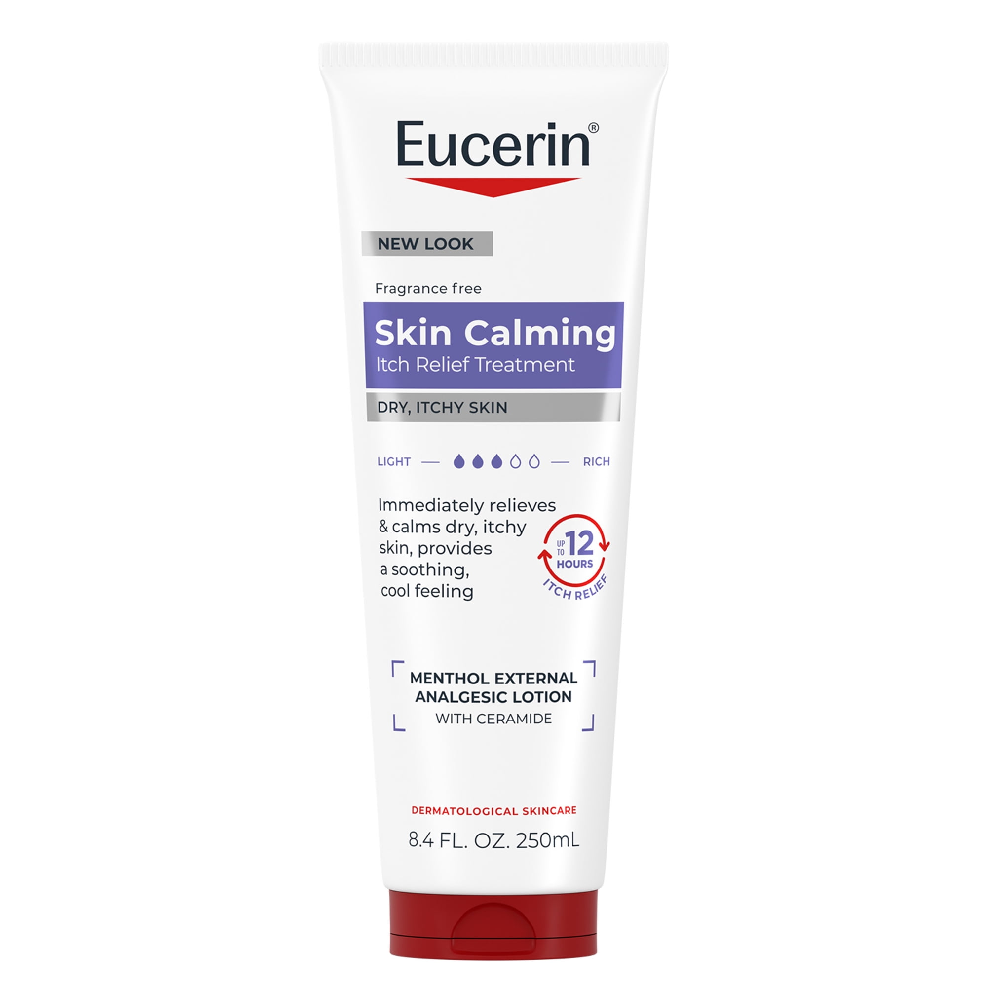 Eucerin Itch Relief Intensive Calming Body Lotion for Dry, Itchy Skin with Menthol, 8.4 fl oz