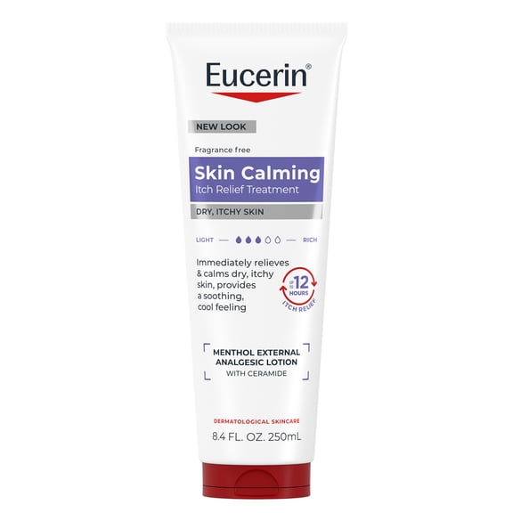 Eucerin Itch Relief Intensive Calming Body Lotion for Dry, Itchy Skin with Menthol, 8.4 fl oz