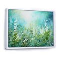thumbnail image 2 of Designart "Wild Ferns Amongst Blooms" Flower Field Floater Framed Wall Art Prints, 2 of 5