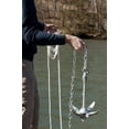 thumbnail image 3 of D DRIFT ALL THINGS WATER 3/8” x 100’ Twisted Nylon Reflective Anchor Line with Shackle, White and Silver, 3 of 11