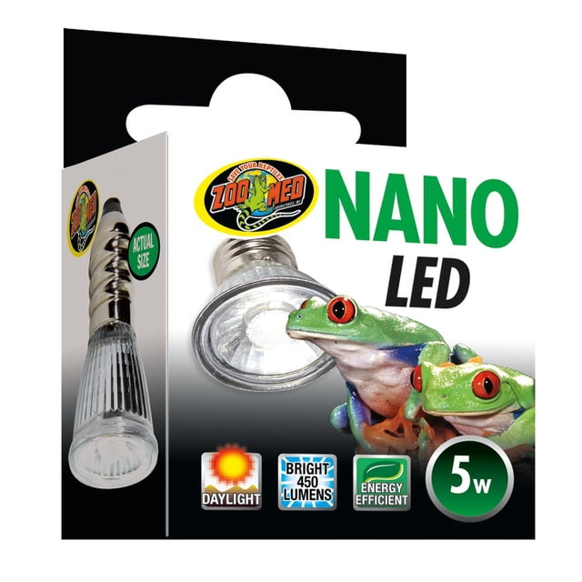 Lámpara Zoo Med Nano LED 5W Eficiente en Energía Luz de Día