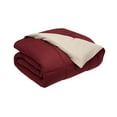 thumbnail image 1 of Elite Home Products, Reversible Down Alternative Comforter, King, Wine, 1 of 2