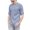 Blue, variant on ZCFZJW Mens Linen Shirts Casual Cotton 3/4 Sleeve Regular-Fit Henley T-Shirt Lightweight Summer Beach Vacation Tees Yoga Shirt Tops Blue S
