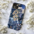 thumbnail image 5 of Celestial Collage Phone Case, Moon, Stars & Blue Butterflies Design, Fits iPhone 16 15 14 13 12 11 Pro Max Mini, 5 of 6