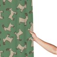 Classic Cute Goat Green Shower Curtain Fabric Shower Curtains for