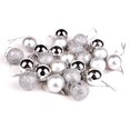 thumbnail image 2 of Alimitopia 24 Piezas De Bolas De Navidad De 2,4 Pulgadas Colgantes De Bolas Colgantes Irrompibles Para Decoración De Árbol De Navidad (Plata), 2 of 5