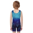 thumbnail image 3 of YiZYiF Kids Boys Geometric Print Wrestling Singlets Powerlifting Training Singlets Gym Sport Tank Top Light Blue 12, 3 of 7