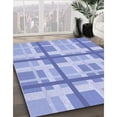 thumbnail image 2 of Ahgly Company Indoor Round Patterned Light Slate Blue Area Rugs, 4' Round, 2 of 6