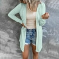 thumbnail image 2 of Lightweight Cardigans for Women, Yigetop Women's Knitted Lightweight Cardigans Solid Casual Long Sleeve Button Down Loose Fit V Neck Open Front Cardigans Cardigans for Women Trendy Green M, 2 of 5